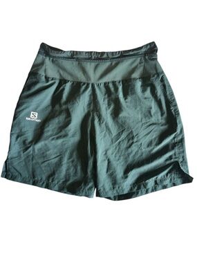 Salomon Men’s Agile Running Shorts 7” in Green Size L EUC